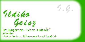 ildiko geisz business card